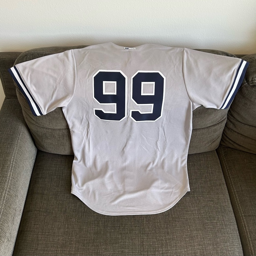 Nike Authentic New York Yankees Aaron Judge #99 Gray MLB Jersey Men’s Sz: M - Picture 5 of 6